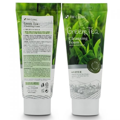 3W Clinic Green Tea Foam Cleansing 180 ml